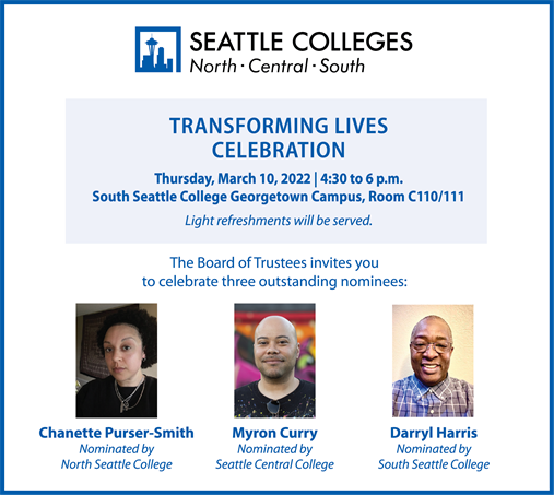 Transforming Lives Celebration, Tues., March 10, 2022 | 4:30 to 6 p.m.