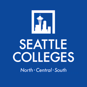 Seattle Colleges logo with college names below - example for visual identity page