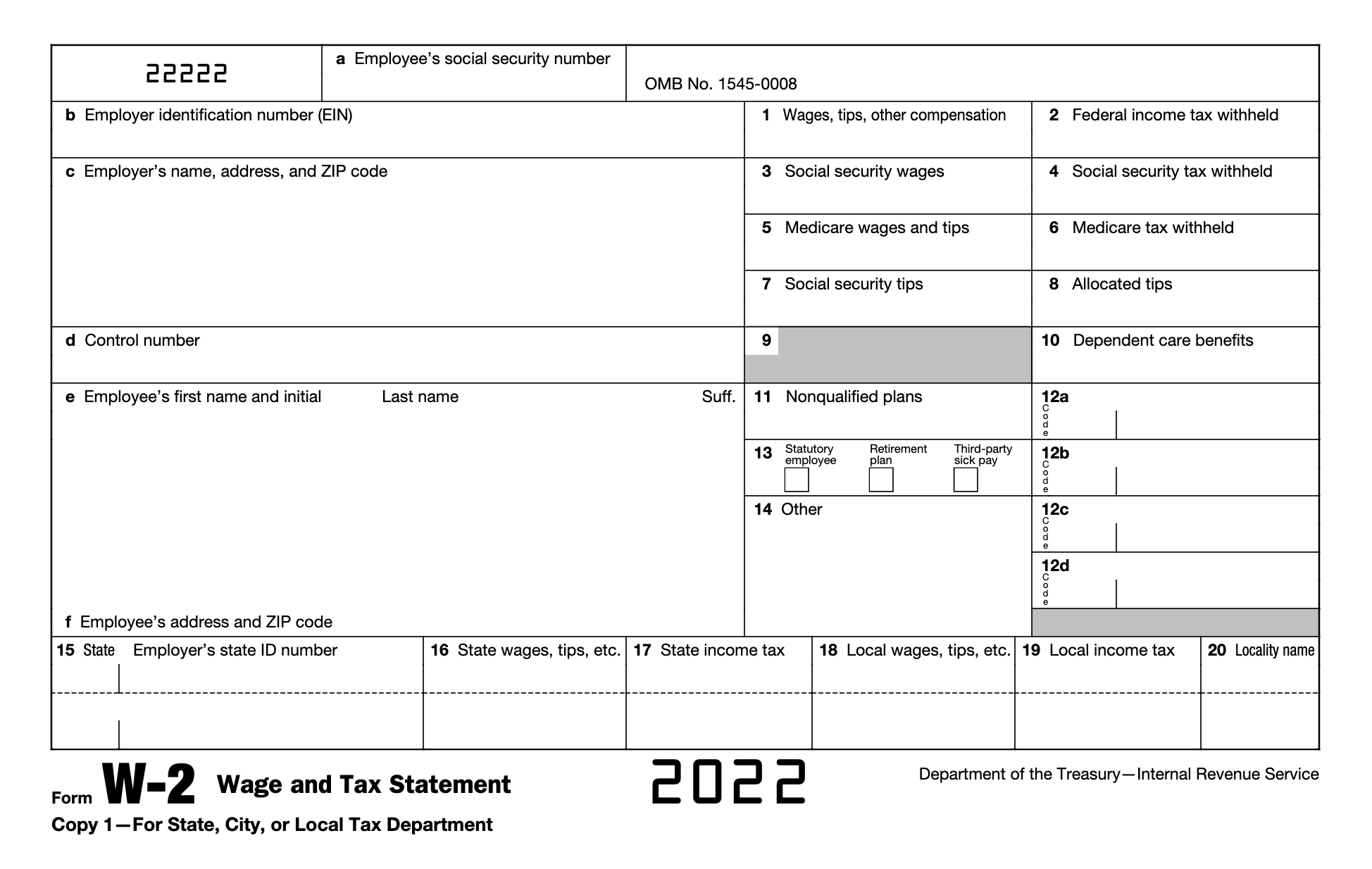 W-2 form example